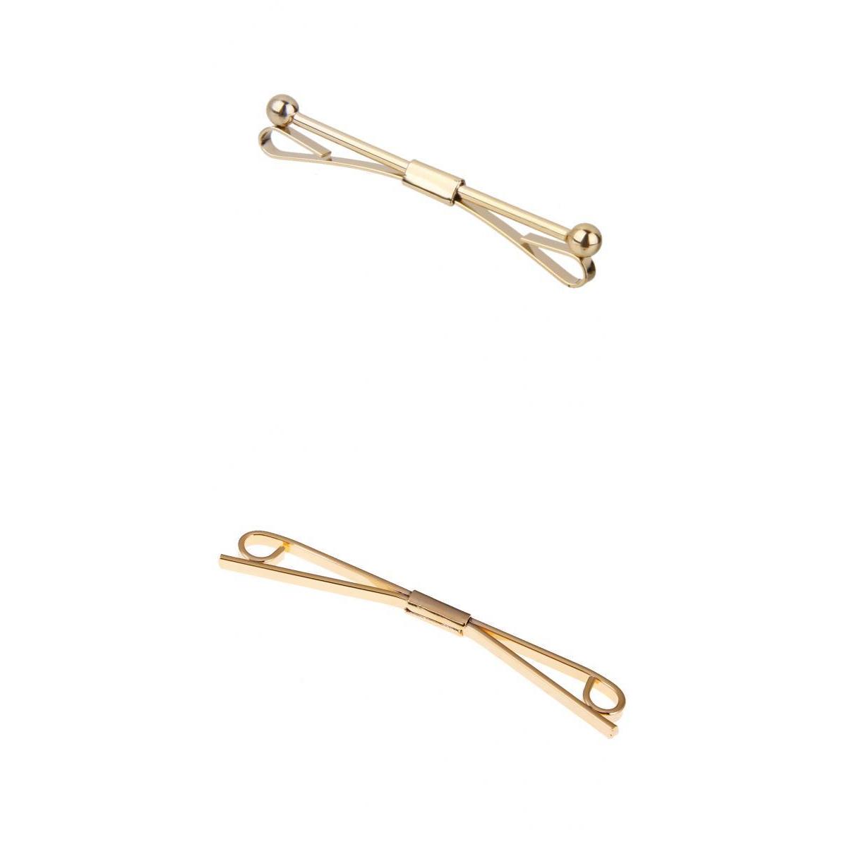 2 stuks gouden legering spelds - Tie Bar Set Gift recensie en prijs