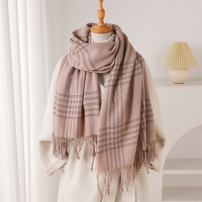 Winter sjaal met franjes voor  - Woven Scarf Blanket recensie en prijs