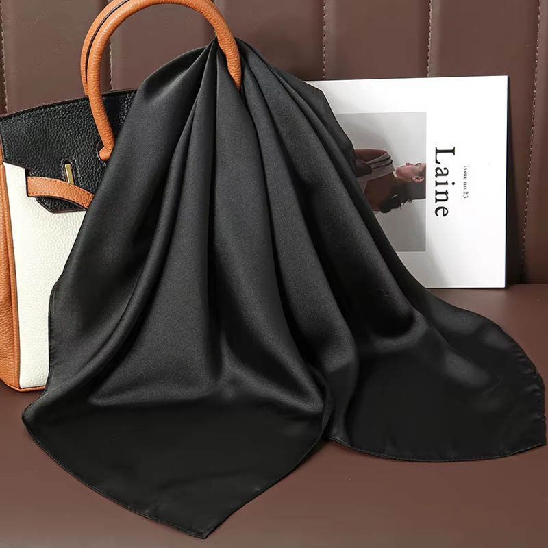 Luxe Effen Kleur Zijden Vierka - Scarf Silk Square recensie en prijs